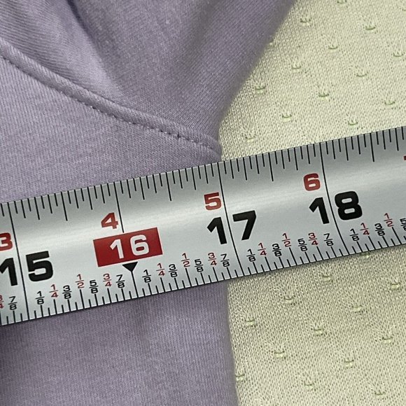 Lilly Pulitzer Women's XS Purple 1/2 Zip Lightweight Sweatshirt Lace Shoulders - Picture 3 of 6